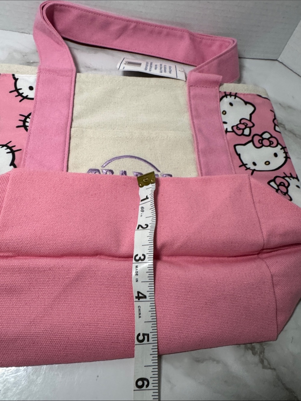 Custom Trader Joe Mini Tote - Pink, Hello Kitty, NWT - Picture 7 of 17